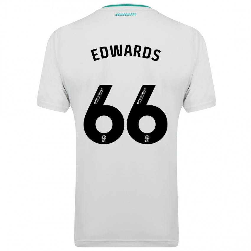 Enfant Maillot Diamond Edwards #66 Blanc Tenues Extérieur 2023/24 T-Shirt Suisse