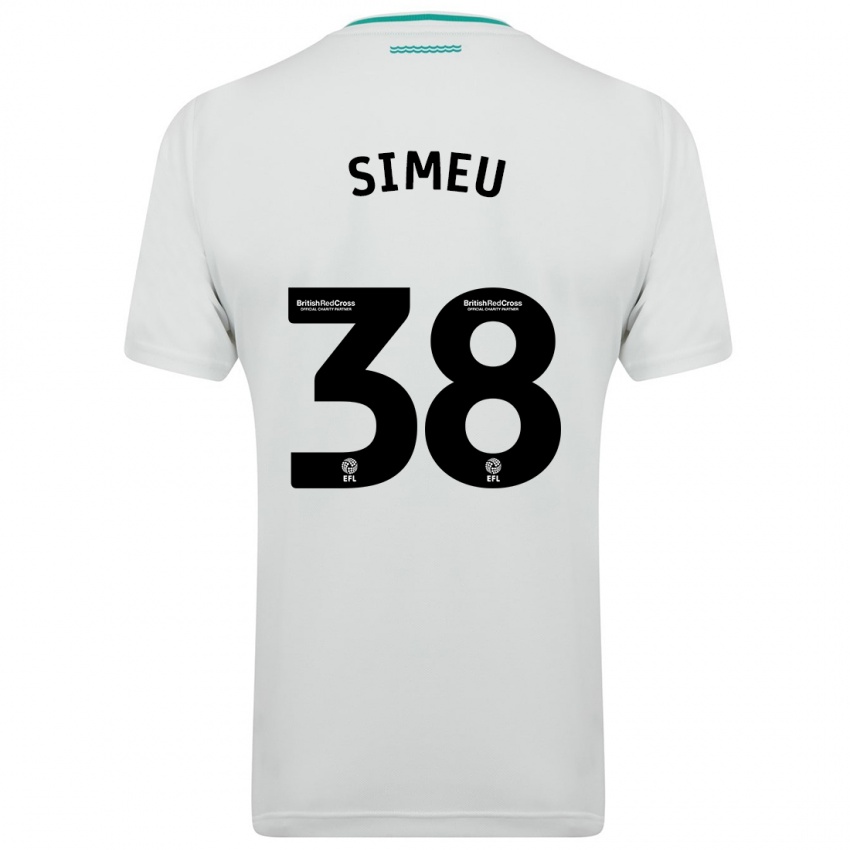 Enfant Maillot Dynel Simeu #38 Blanc Tenues Extérieur 2023/24 T-Shirt Suisse