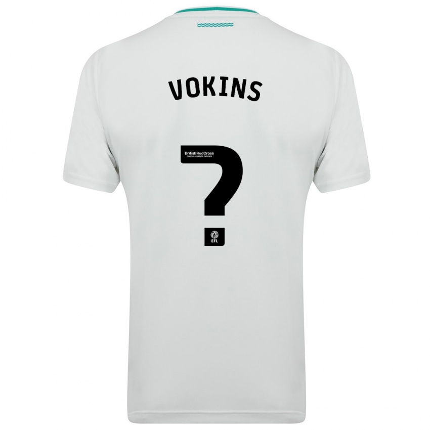 Enfant Maillot Jake Vokins #0 Blanc Tenues Extérieur 2023/24 T-Shirt Suisse