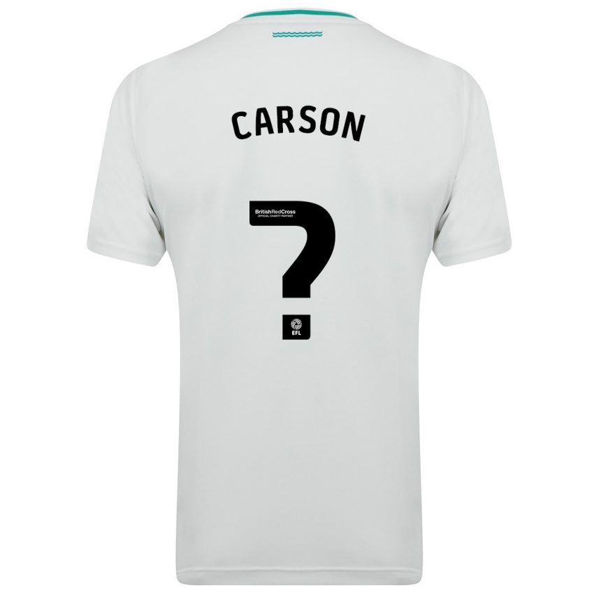 Kinder Matty Carson #0 Weiß Auswärtstrikot Trikot 2023/24 T-Shirt Schweiz