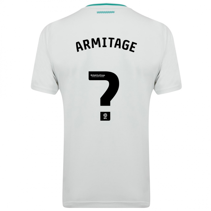 Enfant Maillot Will Armitage #0 Blanc Tenues Extérieur 2023/24 T-Shirt Suisse