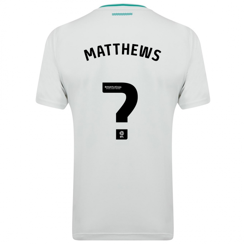 Enfant Maillot Abdulhalim Okonola-Matthews #0 Blanc Tenues Extérieur 2023/24 T-Shirt Suisse