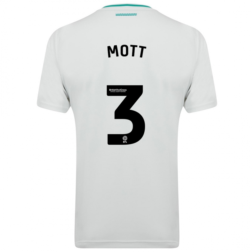 Enfant Maillot Millicent Mott #3 Blanc Tenues Extérieur 2023/24 T-Shirt Suisse