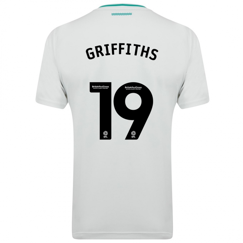 Kinder Alice Griffiths #19 Weiß Auswärtstrikot Trikot 2023/24 T-Shirt Schweiz