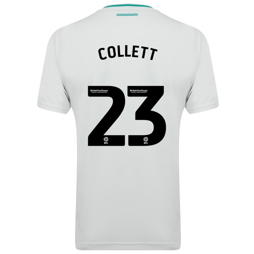 Kinder Megan Collett #23 Weiß Auswärtstrikot Trikot 2023/24 T-Shirt Schweiz