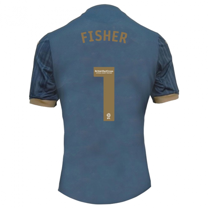Enfant Maillot Andy Fisher #1 Sarcelle Foncée Tenues Extérieur 2023/24 T-Shirt Suisse