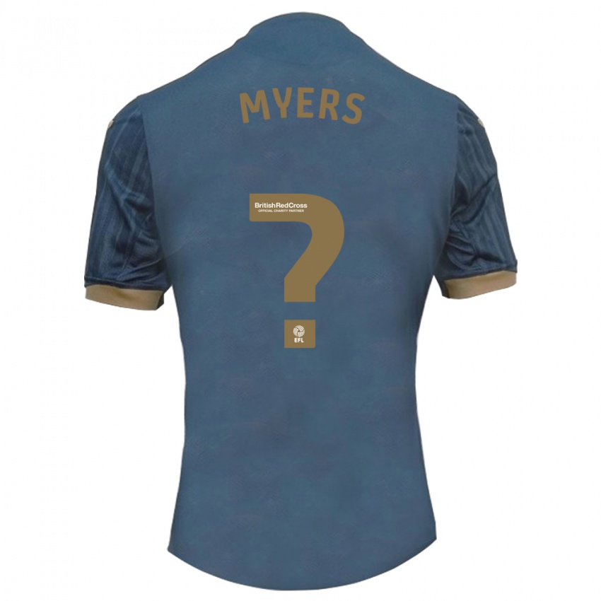 Kinder Zane Myers #0 Dunkles Blaugrün Auswärtstrikot Trikot 2023/24 T-Shirt Schweiz
