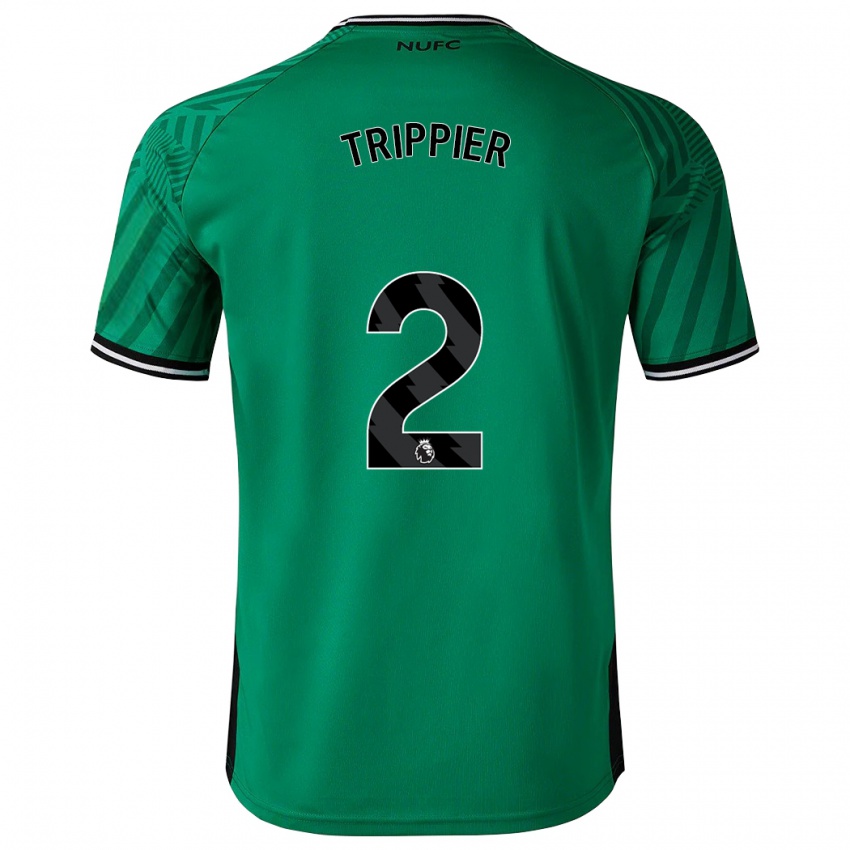 Enfant Maillot Kieran Trippier #2 Vert Tenues Extérieur 2023/24 T-Shirt Suisse