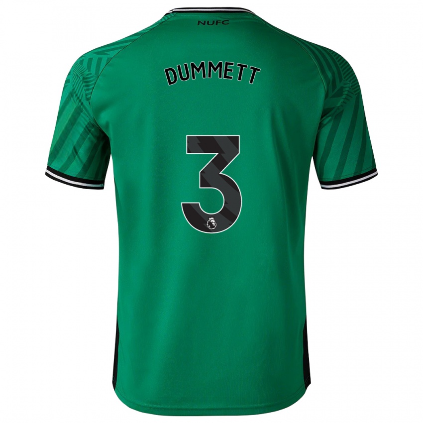 Enfant Maillot Paul Dummett #3 Vert Tenues Extérieur 2023/24 T-Shirt Suisse