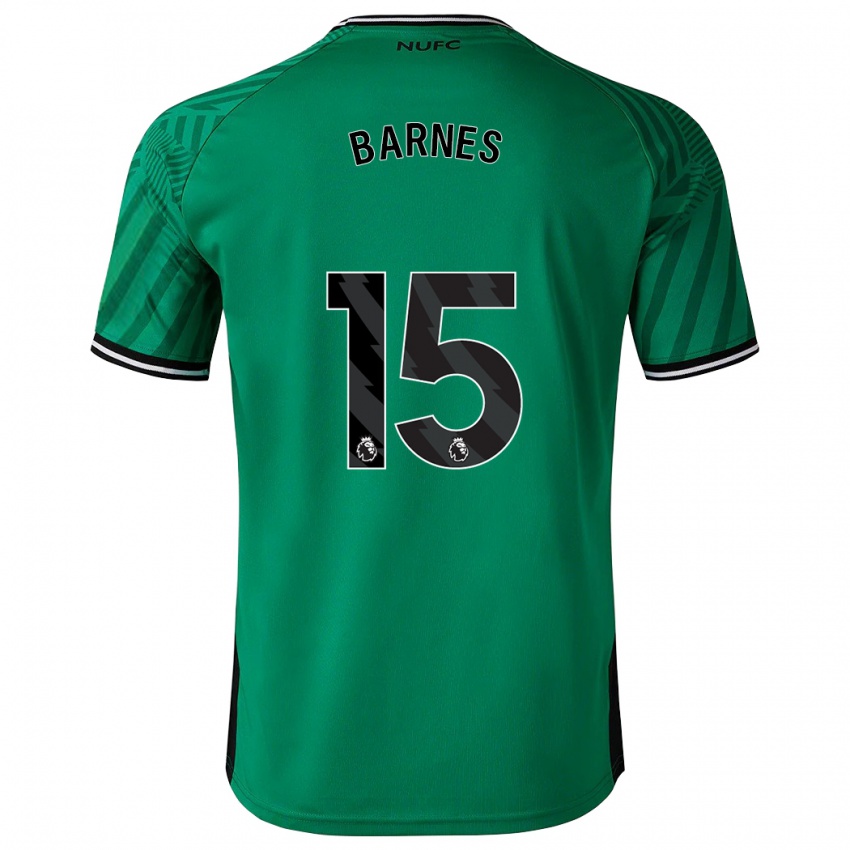 Enfant Maillot Harvey Barnes #15 Vert Tenues Extérieur 2023/24 T-Shirt Suisse