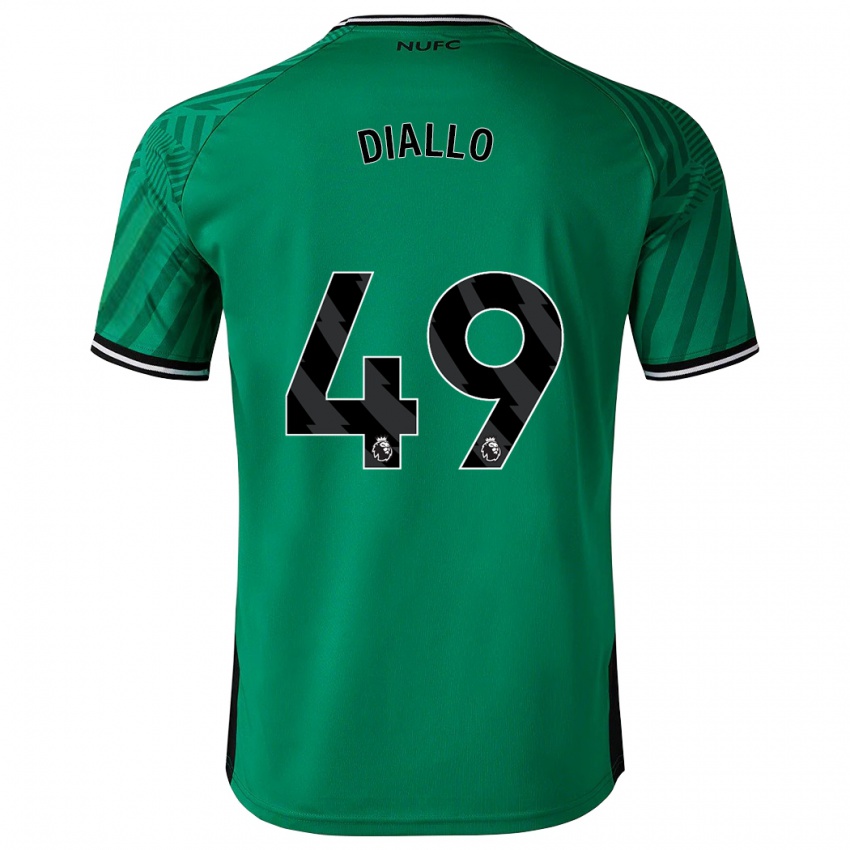 Enfant Maillot Amadou Diallo #49 Vert Tenues Extérieur 2023/24 T-Shirt Suisse