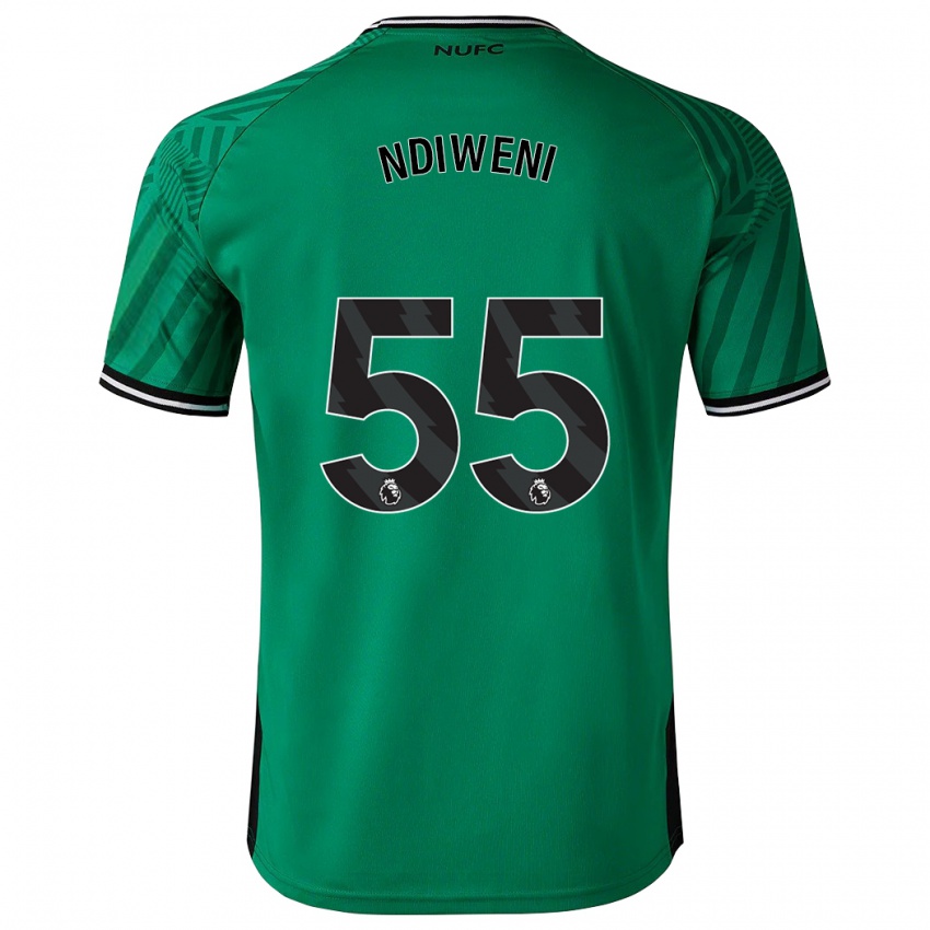 Enfant Maillot Michael Ndiweni #55 Vert Tenues Extérieur 2023/24 T-Shirt Suisse
