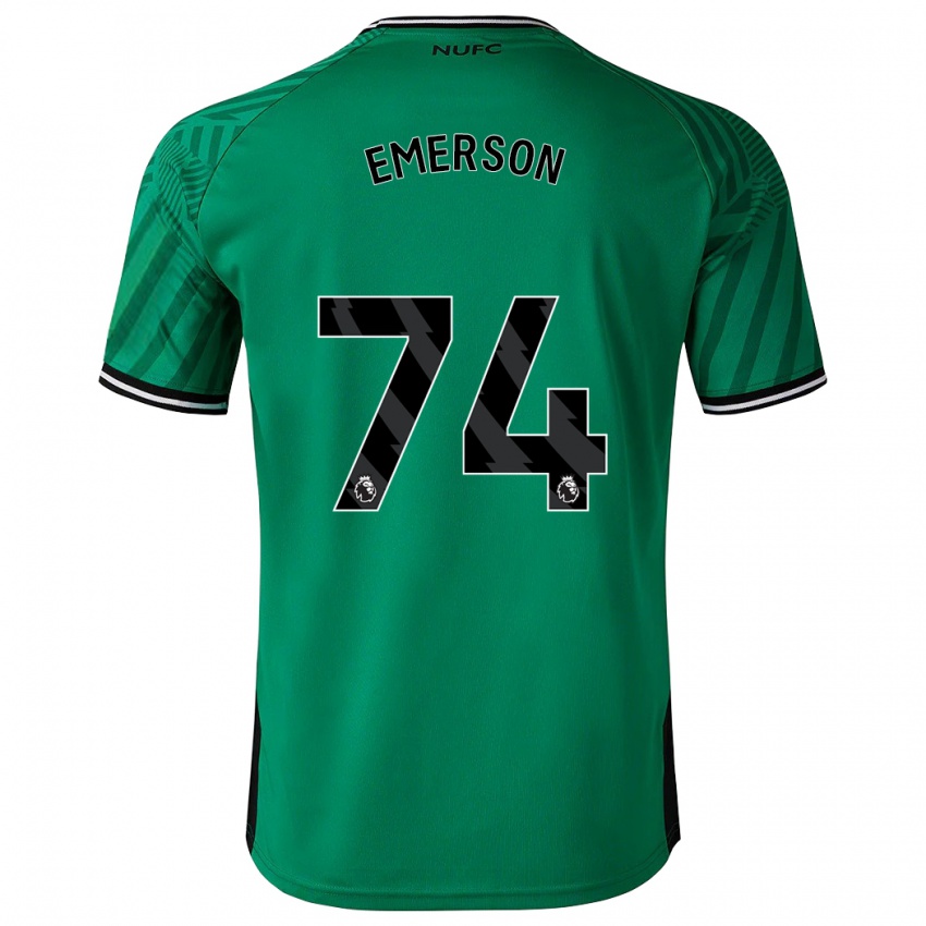 Enfant Maillot Johnny Emerson #74 Vert Tenues Extérieur 2023/24 T-Shirt Suisse