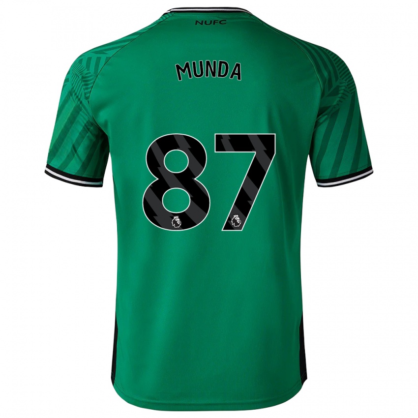 Enfant Maillot Anthony Munda #87 Vert Tenues Extérieur 2023/24 T-Shirt Suisse