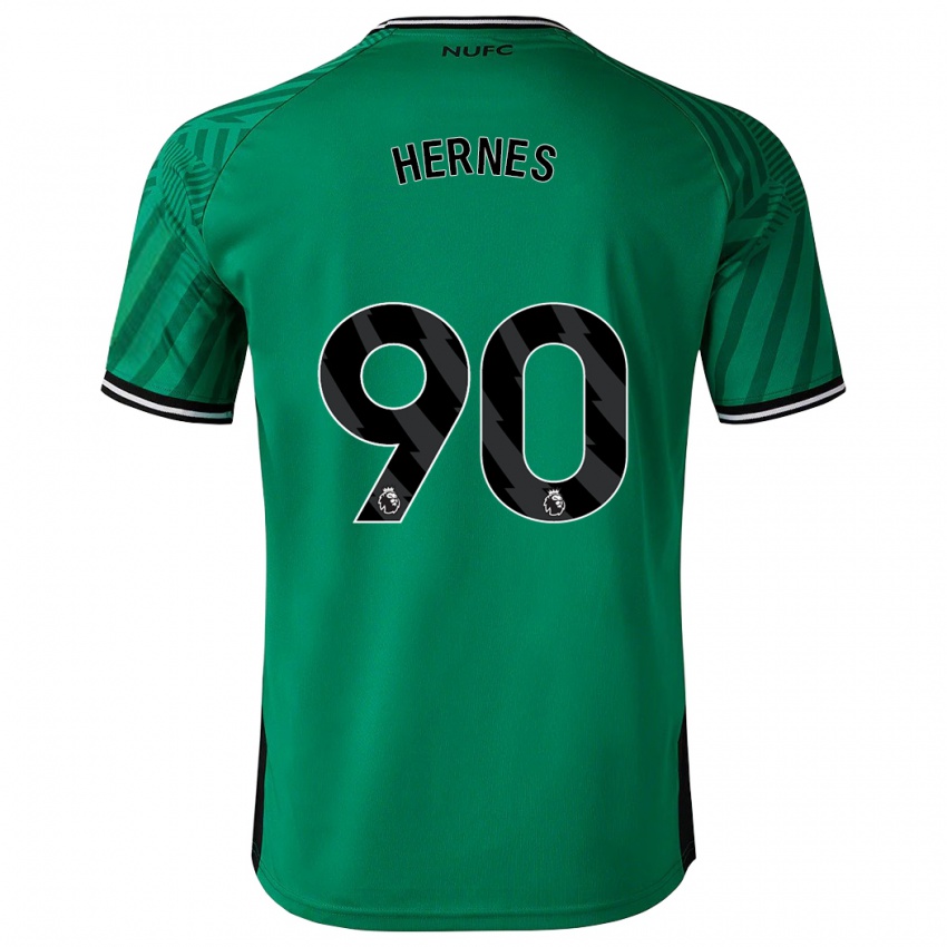 Enfant Maillot Travis Hernes #90 Vert Tenues Extérieur 2023/24 T-Shirt Suisse