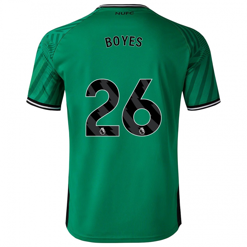 Enfant Maillot Grace Boyes #26 Vert Tenues Extérieur 2023/24 T-Shirt Suisse