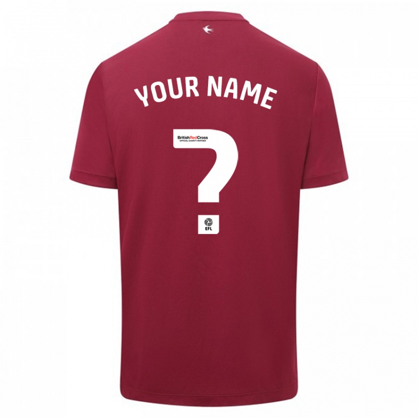 Enfant Maillot Votre Nom #0 Rouge Tenues Extérieur 2023/24 T-Shirt Suisse