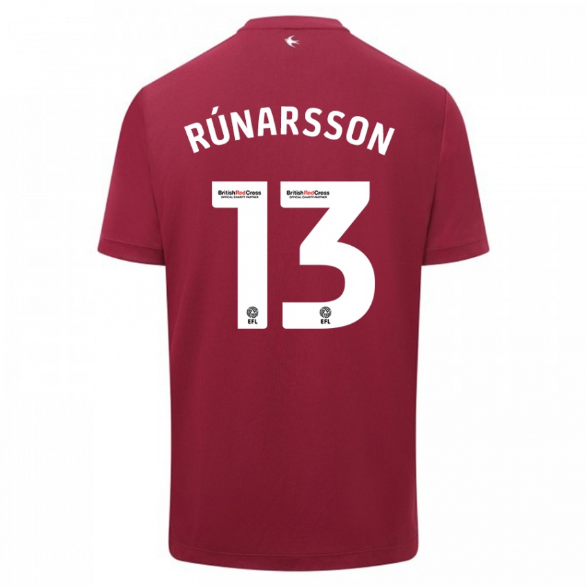 Enfant Maillot Runar Alex Runarsson #13 Rouge Tenues Extérieur 2023/24 T-Shirt Suisse