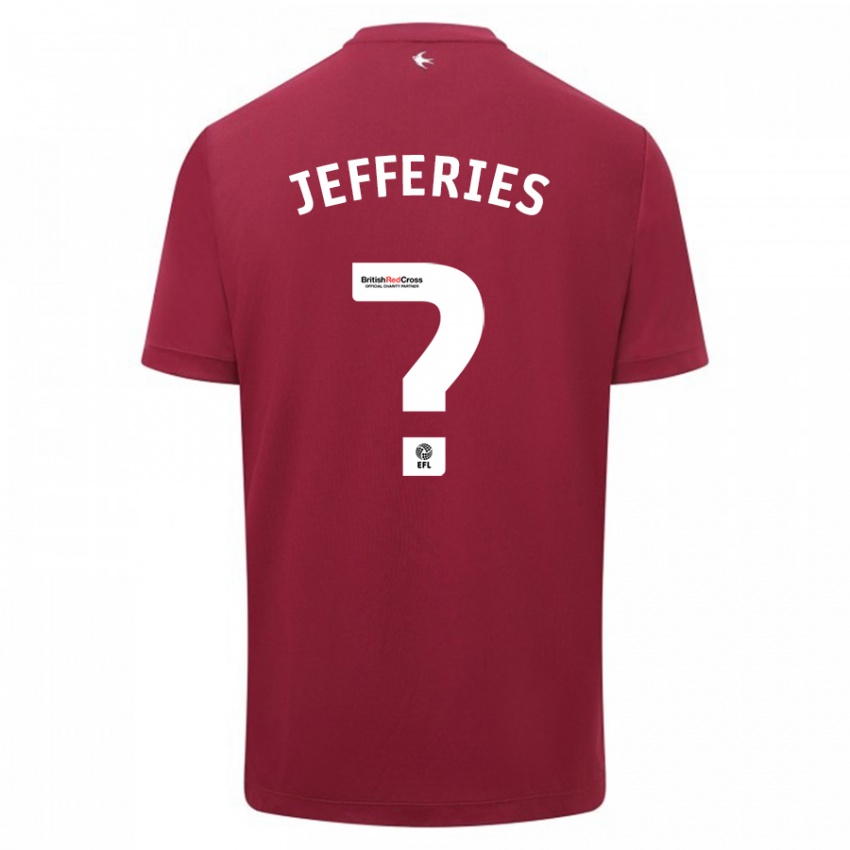 Enfant Maillot Isaac Jefferies #0 Rouge Tenues Extérieur 2023/24 T-Shirt Suisse