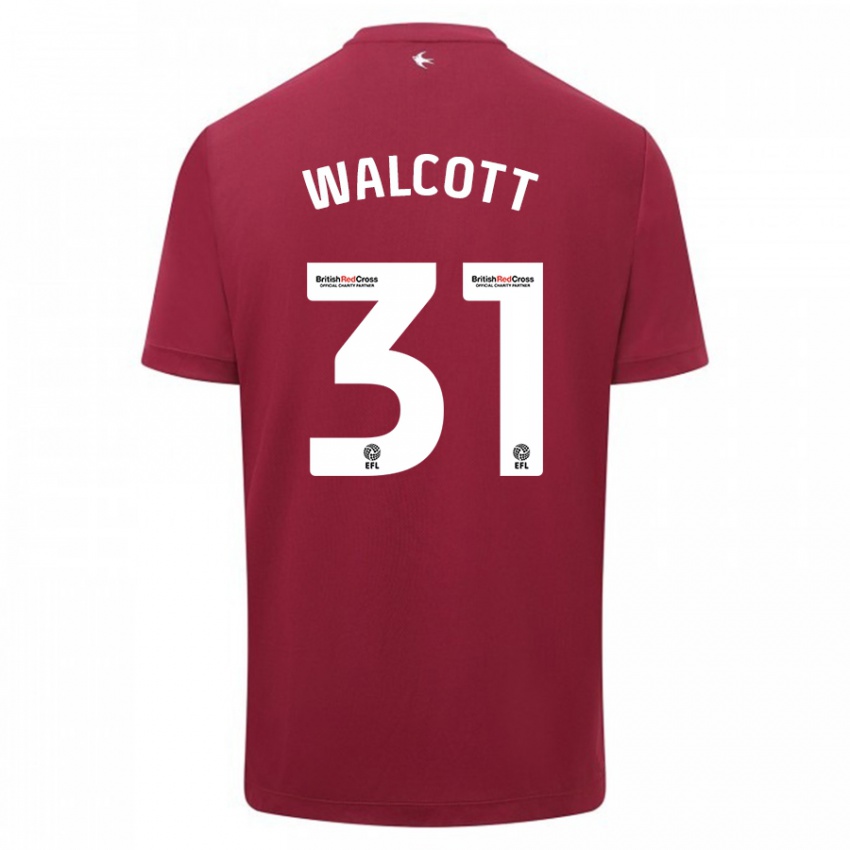 Enfant Maillot Malachi Fagan Walcott #31 Rouge Tenues Extérieur 2023/24 T-Shirt Suisse