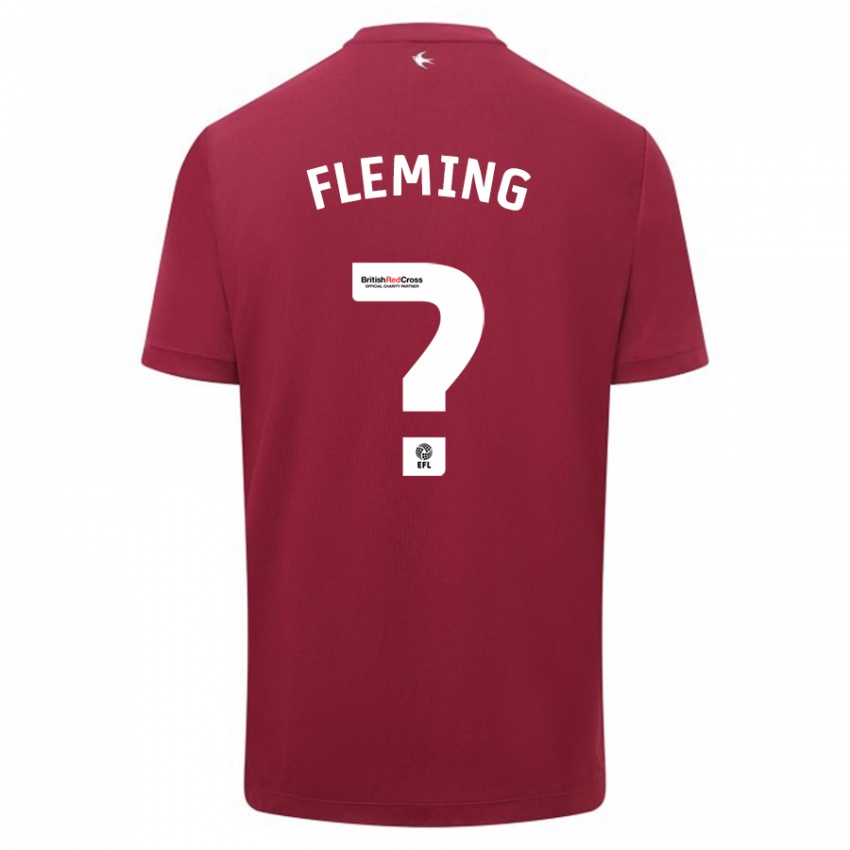 Enfant Maillot Cole Fleming #0 Rouge Tenues Extérieur 2023/24 T-Shirt Suisse