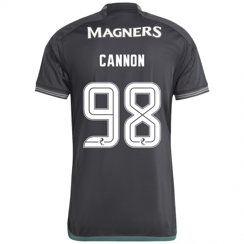 Kinder Aidan Cannon #98 Schwarz Auswärtstrikot Trikot 2023/24 T-Shirt Schweiz