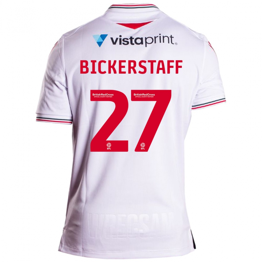 Enfant Maillot Jake Bickerstaff #27 Blanc Tenues Extérieur 2023/24 T-Shirt Suisse