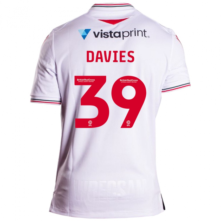 Enfant Maillot Daniel Davies #39 Blanc Tenues Extérieur 2023/24 T-Shirt Suisse