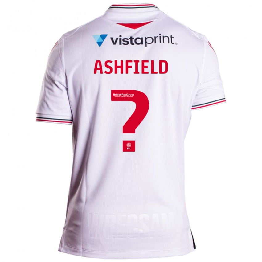 Enfant Maillot Harry Ashfield #0 Blanc Tenues Extérieur 2023/24 T-Shirt Suisse