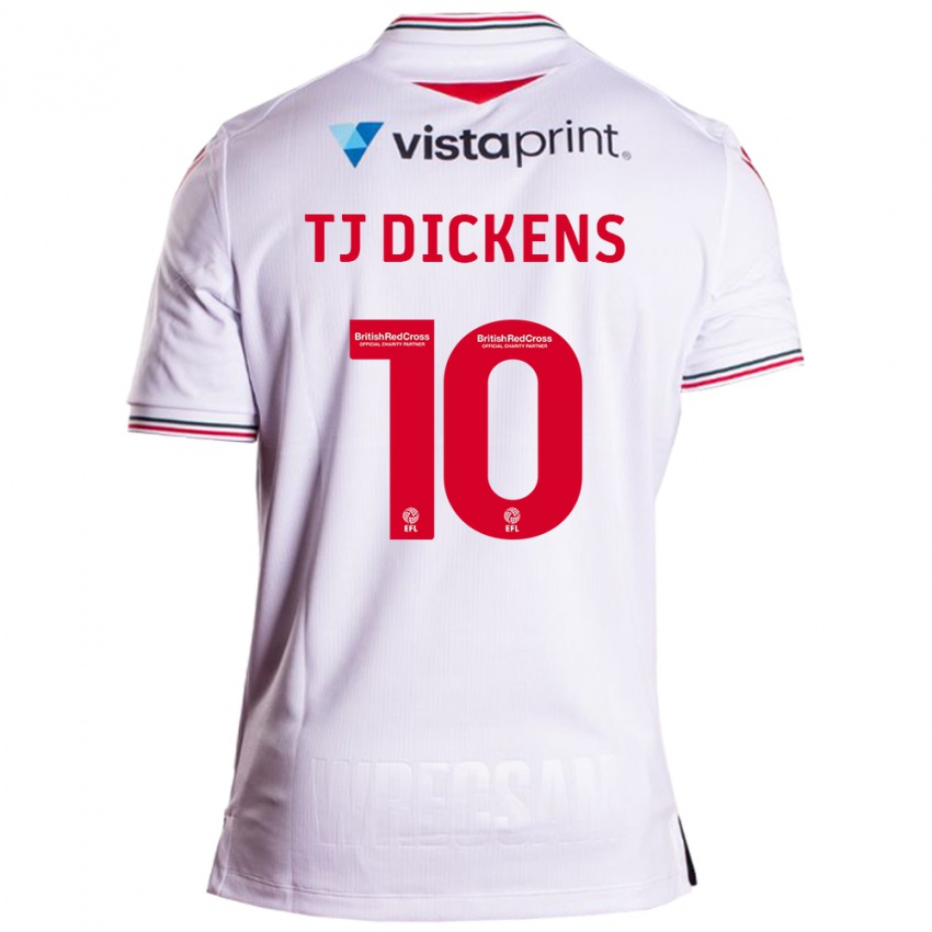 Enfant Maillot Tonicha Tj Dickens #10 Blanc Tenues Extérieur 2023/24 T-Shirt Suisse