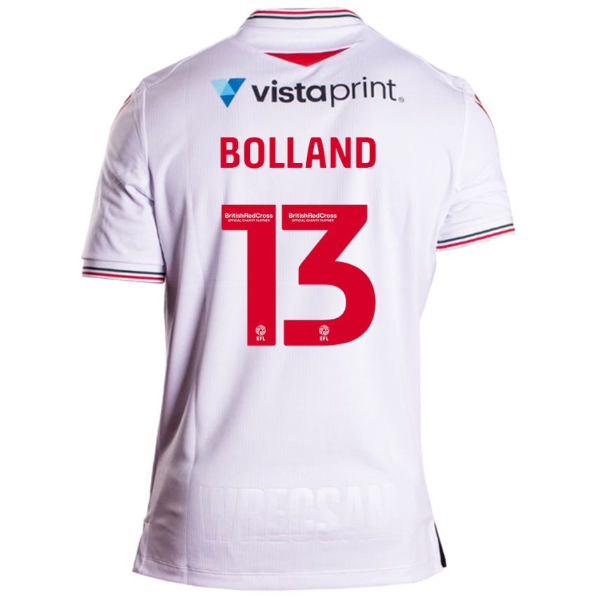 Enfant Maillot Charlotte Bolland #13 Blanc Tenues Extérieur 2023/24 T-Shirt Suisse
