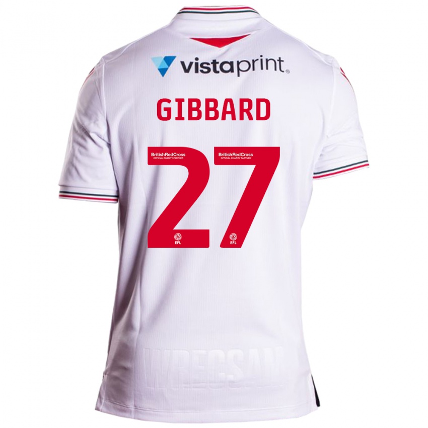 Enfant Maillot Mari Gibbard #27 Blanc Tenues Extérieur 2023/24 T-Shirt Suisse