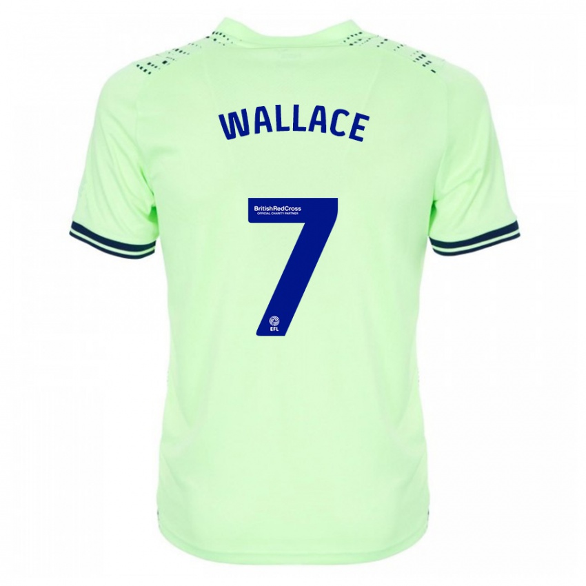 Enfant Maillot Jed Wallace #7 Marin Tenues Extérieur 2023/24 T-Shirt Suisse