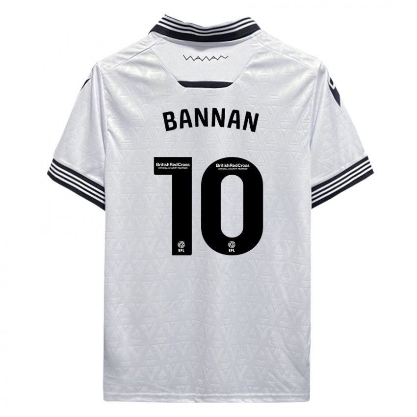 Enfant Maillot Barry Bannan #10 Blanc Tenues Extérieur 2023/24 T-Shirt Suisse