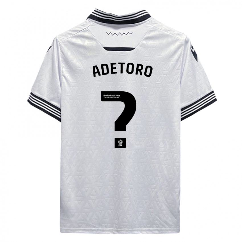 Enfant Maillot Adam Adetoro #0 Blanc Tenues Extérieur 2023/24 T-Shirt Suisse