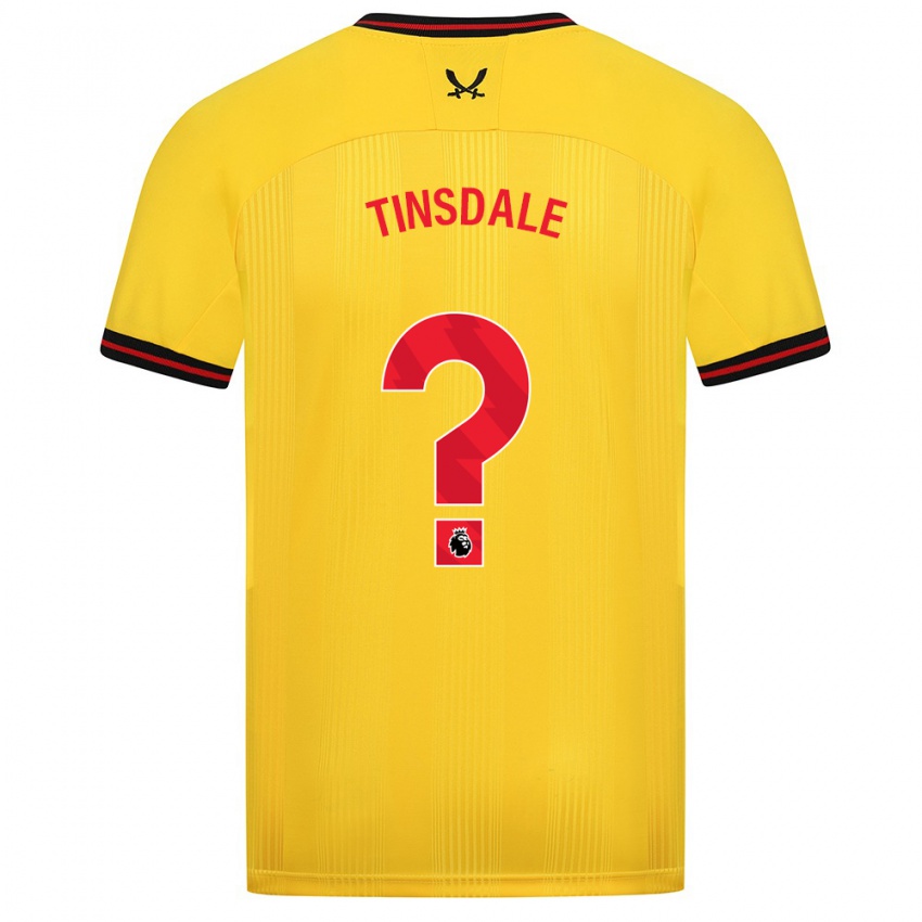 Enfant Maillot Jay Tinsdale #0 Jaune Tenues Extérieur 2023/24 T-Shirt Suisse