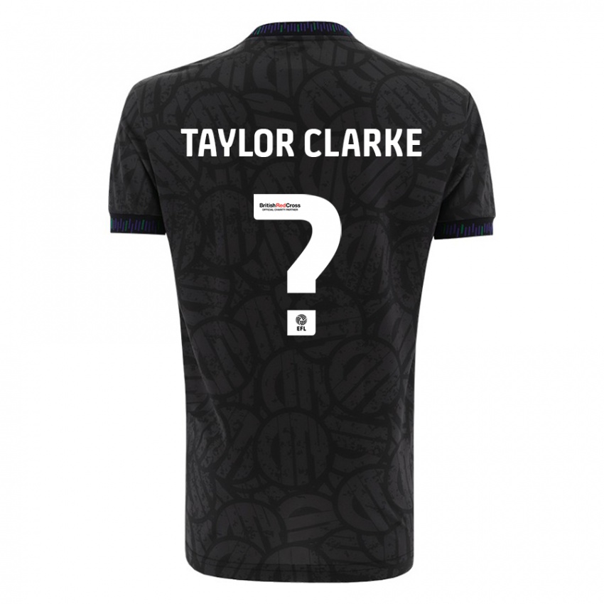 Enfant Maillot Omar Taylor-Clarke #0 Noir Tenues Extérieur 2023/24 T-Shirt Suisse