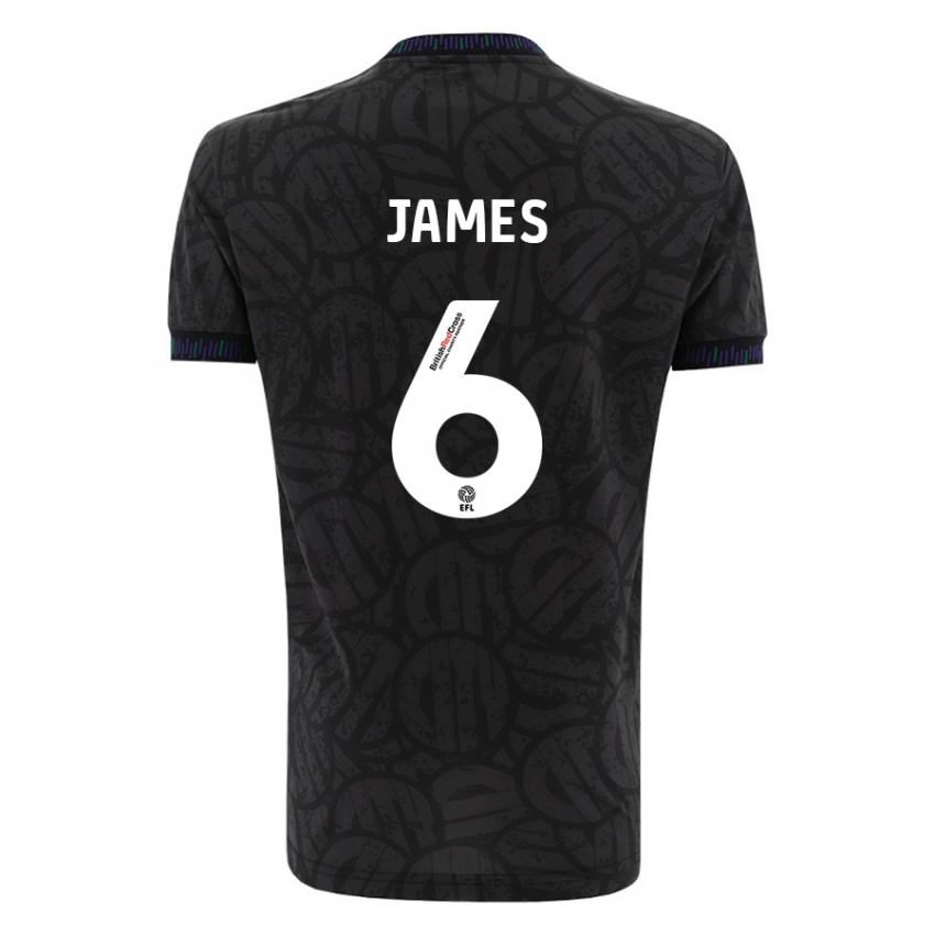 Enfant Maillot Matty James #6 Noir Tenues Extérieur 2023/24 T-Shirt Suisse
