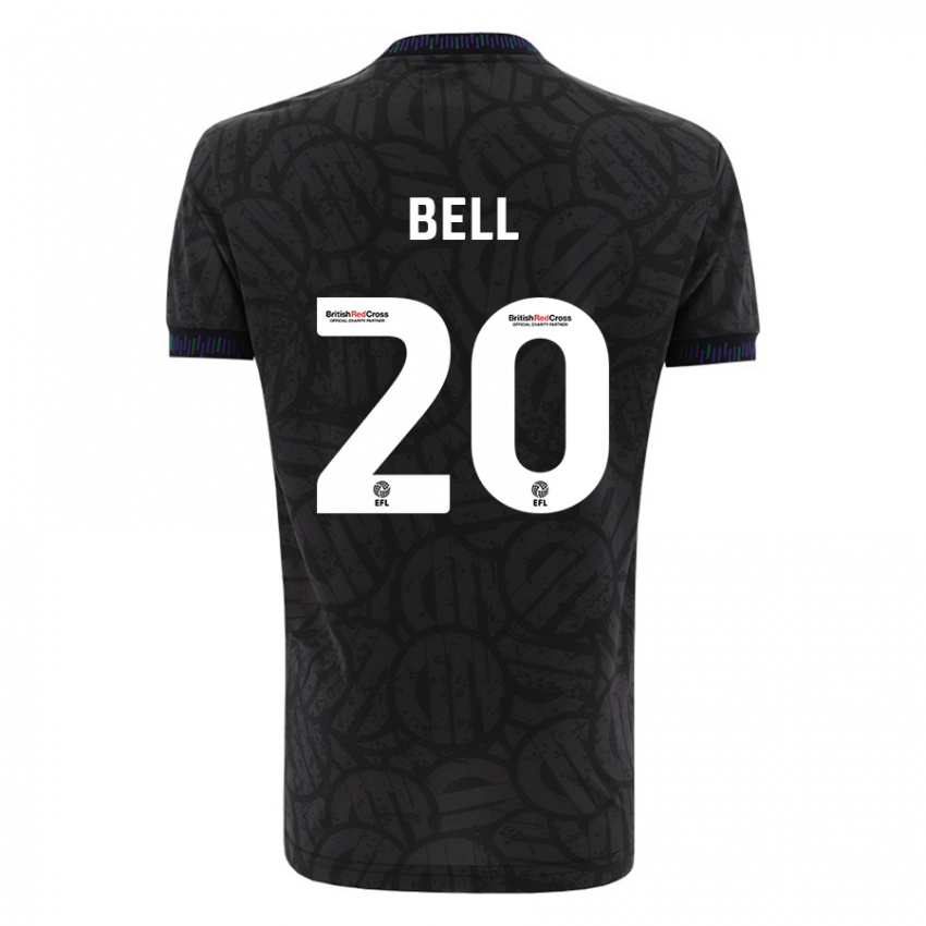 Enfant Maillot Sam Bell #20 Noir Tenues Extérieur 2023/24 T-Shirt Suisse