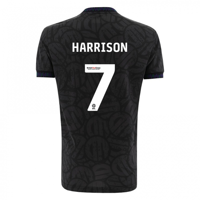 Enfant Maillot Abi Harrison #7 Noir Tenues Extérieur 2023/24 T-Shirt Suisse