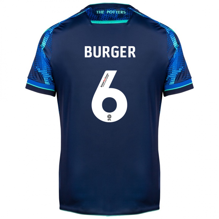 Kinder Wouter Burger #6 Marine Auswärtstrikot Trikot 2023/24 T-Shirt Schweiz