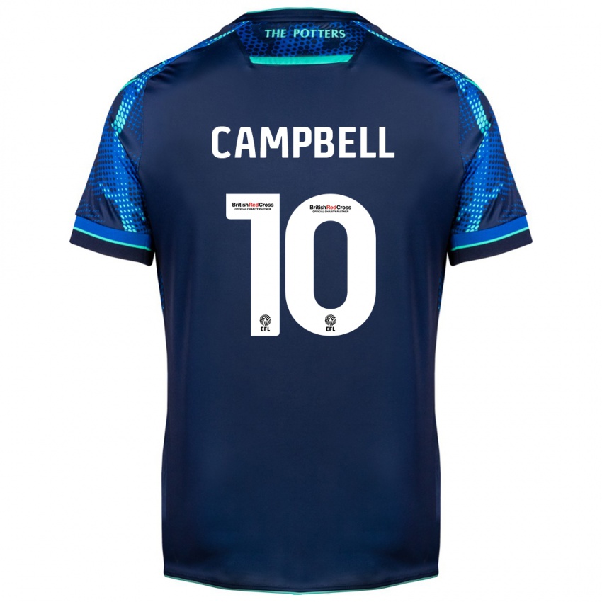 Kinder Tyrese Campbell #10 Marine Auswärtstrikot Trikot 2023/24 T-Shirt Schweiz