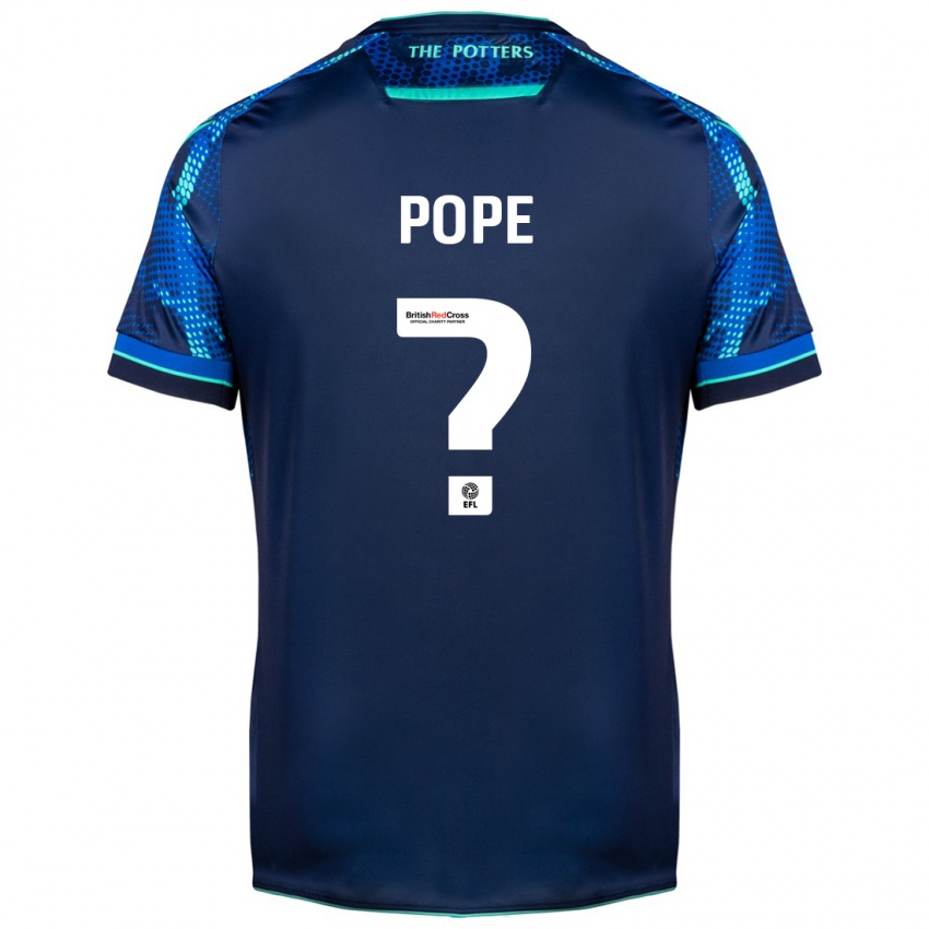 Kinder Ollie Pope #0 Marine Auswärtstrikot Trikot 2023/24 T-Shirt Schweiz