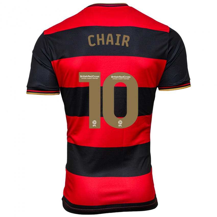 Enfant Maillot Ilias Chair #10 Noir Rouge Tenues Extérieur 2023/24 T-Shirt Suisse