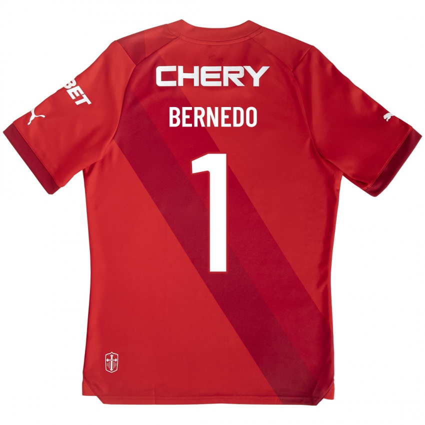 Enfant Maillot Vicente Bernedo #1 Rouge Tenues Extérieur 2023/24 T-Shirt Suisse