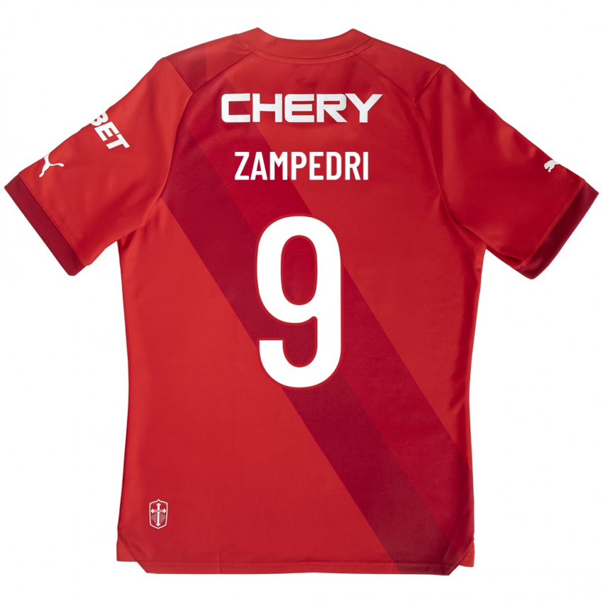 Enfant Maillot Fernando Zampedri #9 Rouge Tenues Extérieur 2023/24 T-Shirt Suisse