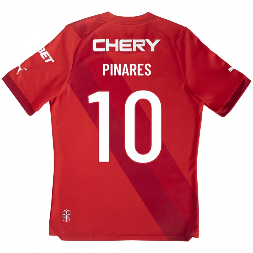 Enfant Maillot César Pinares #10 Rouge Tenues Extérieur 2023/24 T-Shirt Suisse
