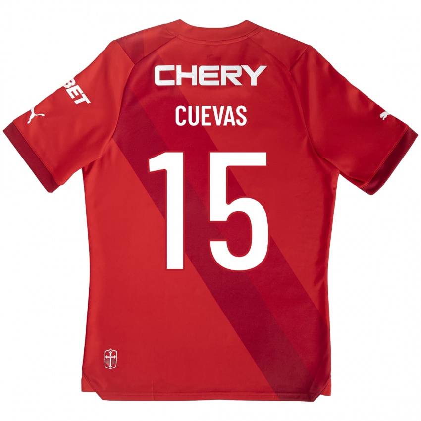 Enfant Maillot Cristian Cuevas #15 Rouge Tenues Extérieur 2023/24 T-Shirt Suisse