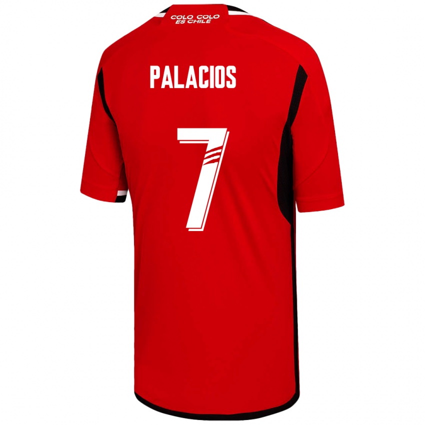Enfant Maillot Carlos Palacios #7 Rouge Tenues Extérieur 2023/24 T-Shirt Suisse