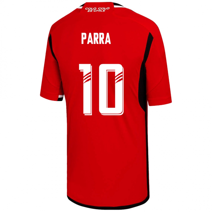 Enfant Maillot Pablo Parra #10 Rouge Tenues Extérieur 2023/24 T-Shirt Suisse